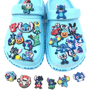 1 комплект брелоков для обуви с рисунком аниме Диснея для Crocs, украшение для обуви с рисунком Крокодила, летние сандалии, подарок для детской вечеринки