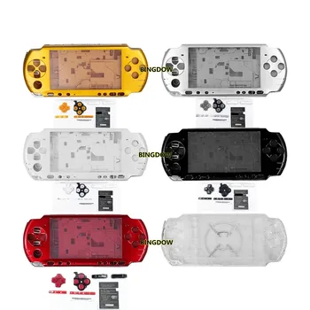 10 шт. Замена для игровой консоли PSP3000 PSP 3000 полный корпус в виде ракушки с комплектом кнопок