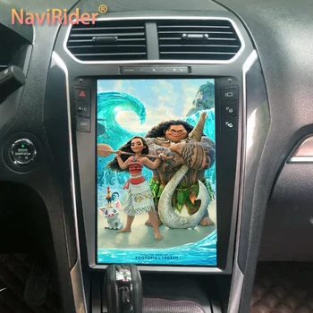12,1-дюймовый Android-экран в стиле Тесла, GPS-навигация для Ford Explorer Platinum 2018 2011-2019, Автомобильный мультимедийный стереопроигрыватель