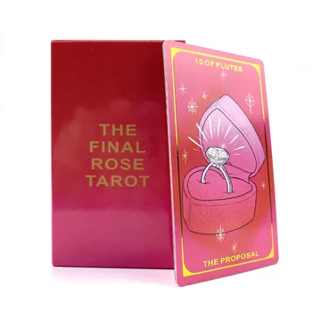 12x7 см Окончательные карты Таро розы бумажные карточные игры с ручным управлением.