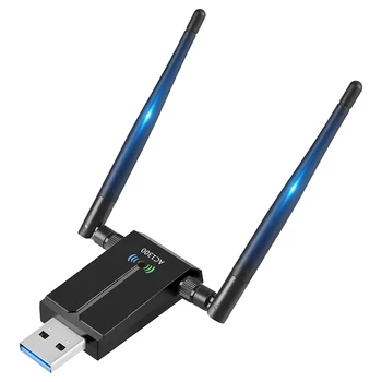 1300 Мбит /с USB-адаптер Wi-Fi дальнего действия для настольного компьютера, ноутбука, USB-адаптер беспроводной связи, двухдиапазонный интернет-накопитель 2,4 ГГц 5 ГГц