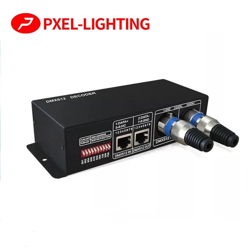 DMX декодер RGB RGBW LED 3/4 канала led DMX512 светодиодные ленты Контроллер для RGB, 3CH 4CH * 8A DMX-PWM RGBW Light DC12-24V