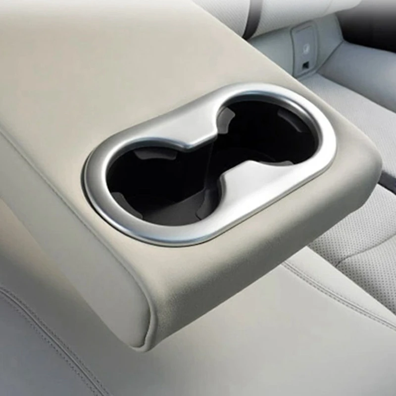 Для Mazda CX-60 CX60 2023, Ряд задней центральной консоли, Держатель стакана для воды, Рамка, Крышка, Отделка, Автомобильные Аксессуары