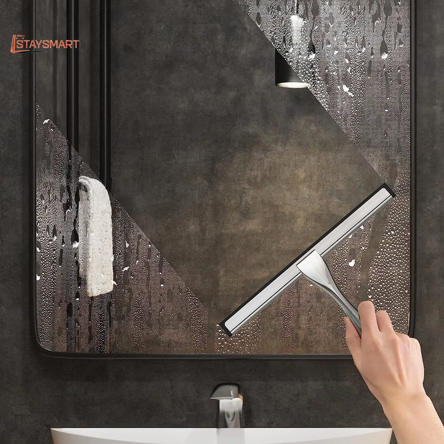 Скребок для душа из нержавеющей стали Инструмент для чистки ванной комнаты Бытовое Окно Зеркало Скребок для домашней уборки Стеклянная Дверная плитка