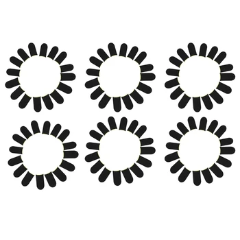 18-Контактные Пальчиковые втулки из Углеродного волокна Для мобильных игр PUBG С нажимным экраном, Пальчиковые втулки Черного и желтого цветов (96 шт.)