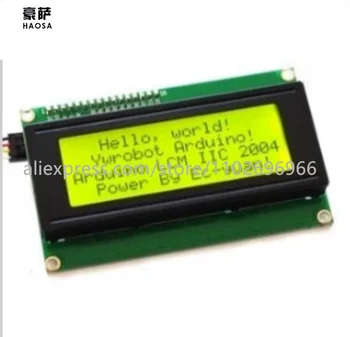 1ШТ LCD2004 + I2C 2004 20x4 2004A синий экран HD44780 Символьный ЖК-дисплей/с Модулем Адаптера Последовательного интерфейса IIC/I2C для Arduino 