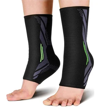 1шт бандаж для голеностопного сустава, Компрессионные поддерживающие рукава, Эластичные дышащие Мужские Женские носки для восстановления после травм, боли в суставах, Спортивные баскетбольные носки для ног