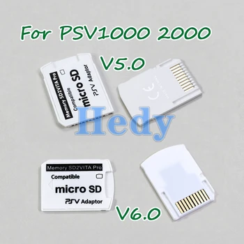 1ШТ Версия 5.0 6.0 SD2VITA Для PS Vita 1000 V5 V6 Карта памяти TF для PSVita PSV 1000/2000 Системный адаптер SD Micro Card