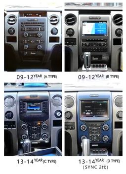 2 Din Android Автомобильный Радиоприемник Стерео для Ford F150 F 150 Raptor 2008-2014 Мультимедийный Видеоплеер Навигация GPS Автомагнитола Головное Устройство