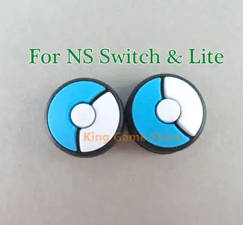 2 шт./лот, колпачки для большого пальца для контроллера NS Nintend Switch Joy Con, мягкие силиконовые колпачки для кнопок и джойстиков, Аксессуары для игр