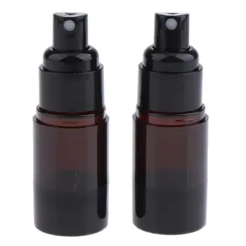 2 шт. Прозрачный Пустой флакон-помпа многоразового использования для жидкости для макияжа - 15 мл