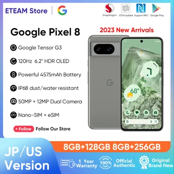 2023 Новый Google Pixel 8 5G Google Tensor G3 50 МП и 12 Мп 6,2 