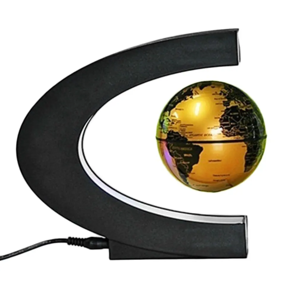 Левитационный антигравитационный глобус Магнитный Плавающий глобус Карта мира со светодиодной подсветкой для детского подарка Украшение стола в домашнем офисе
