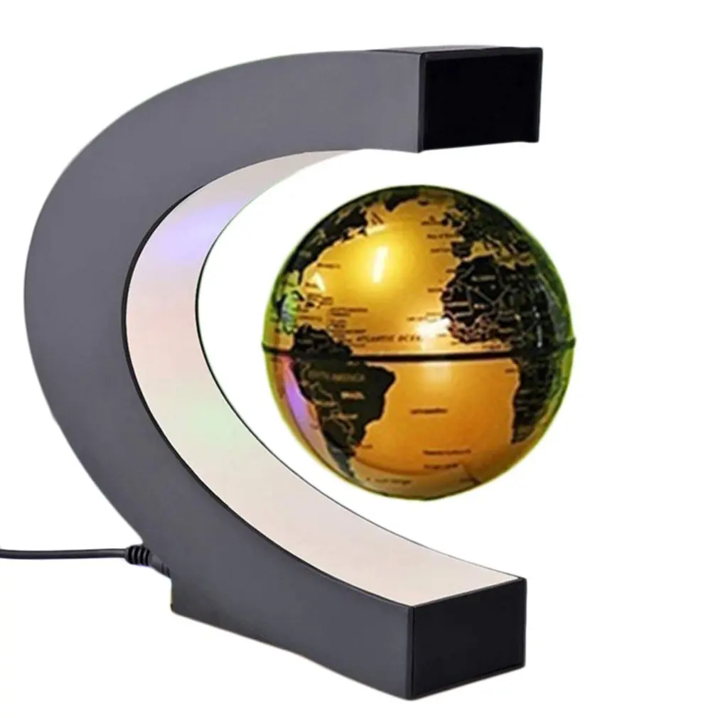 Левитационный антигравитационный глобус Магнитный Плавающий глобус Карта мира со светодиодной подсветкой для детского подарка Украшение стола в домашнем офисе