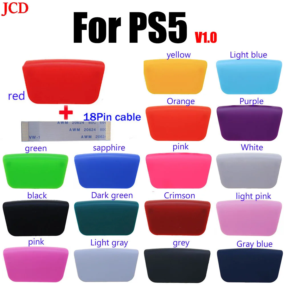 1 комплект Цветной Пластиковой Сменной Сенсорной Панели + кронштейн С 18-Контактным Гибким Ленточным Кабелем Для PS5 Gamepad Controller Аксессуары Для Ремонта