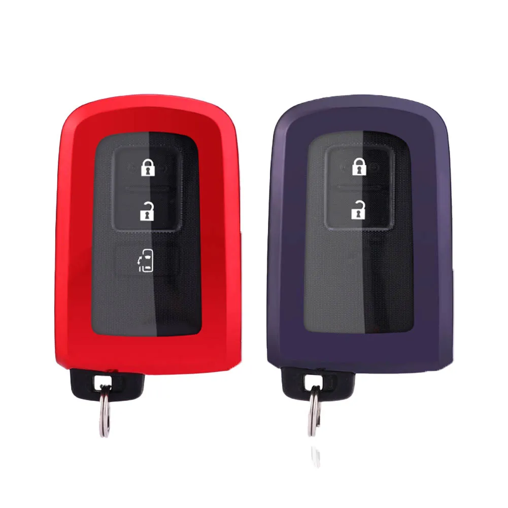 Красный Фиолетовый Брелок Чехол Для Toyota Для RAV4 Для Camry Для Avalon Для Highlander Автомобильный Брелок Корпус Чехол Для ключей