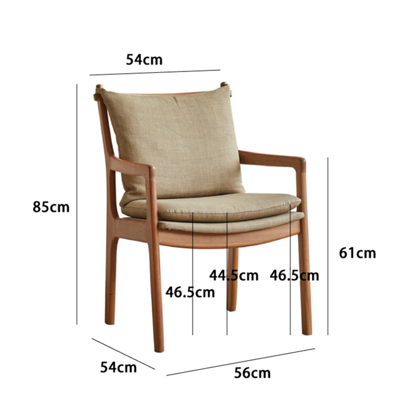 Минималистичные обеденные стулья с подлокотниками, Деревянный удобный Балкон, современное скандинавское кресло, Дизайнерский шезлонг для спальни, мебель для дома GPF40XP