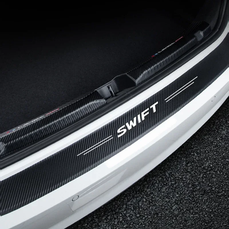 Светящийся автомобильный стиль для эмблемы Suzuki Swift Наклейки на пороги от ударов, потертости, царапины, пороговая полоса, скотч, Водонепроницаемая пленка
