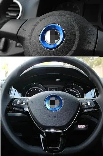 Украшение в виде кольца с эмблемой рулевого колеса (синий цвет) для различных моделей VW