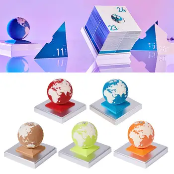 3D Стерео Земной Настольный Календарь Блокнот Для Заметок Модель Земли Блокнот Для Заметок Бумажный Блокнот Скульптурный Блок 3D Офисный Декор Заметки Подарок R3S0