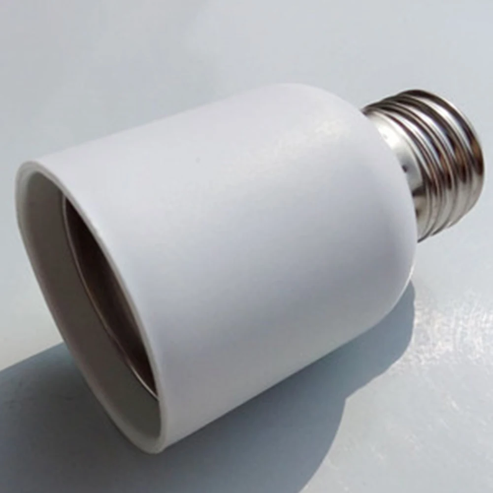 Домашняя лампа с пластиковым винтовым основанием E27-E40 Термостойкий белый адаптер средней освещенности Огнестойкий легкий держатель лампы Конвертер