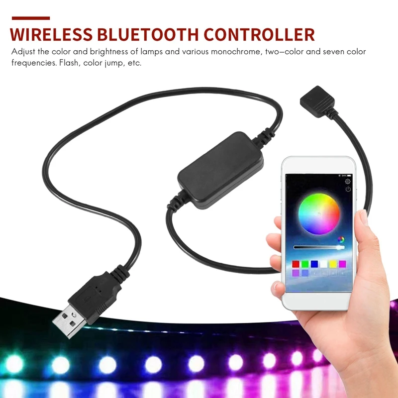 Беспроводной светодиодный диммер Bluetooth, пульт дистанционного управления DC5-24V, Управление подключением к телефонному приложению для переключателя таймера полосы света RGB