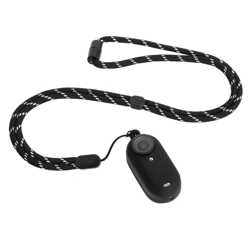 Защитный чехол + силиконовая защита объектива, защитный колпачок для экшн-камеры Insta-360 GO 3 с веревкой для подвешивания на шею