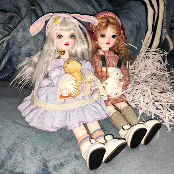 6-дюймовые куклы BJD для девочек, куклы для макияжа, 6-точечная игрушка с шариковыми соединениями, 3D игрушка для девочек, подарок для переодевания для детей и взрослых