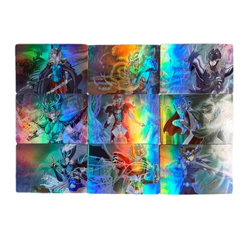 9 шт./компл. аниме-игровая периферия Saint Seiya, флеш-карты с персонажем God Warrior, редкие коллекционные игрушки для мальчиков, подарки на день рождения