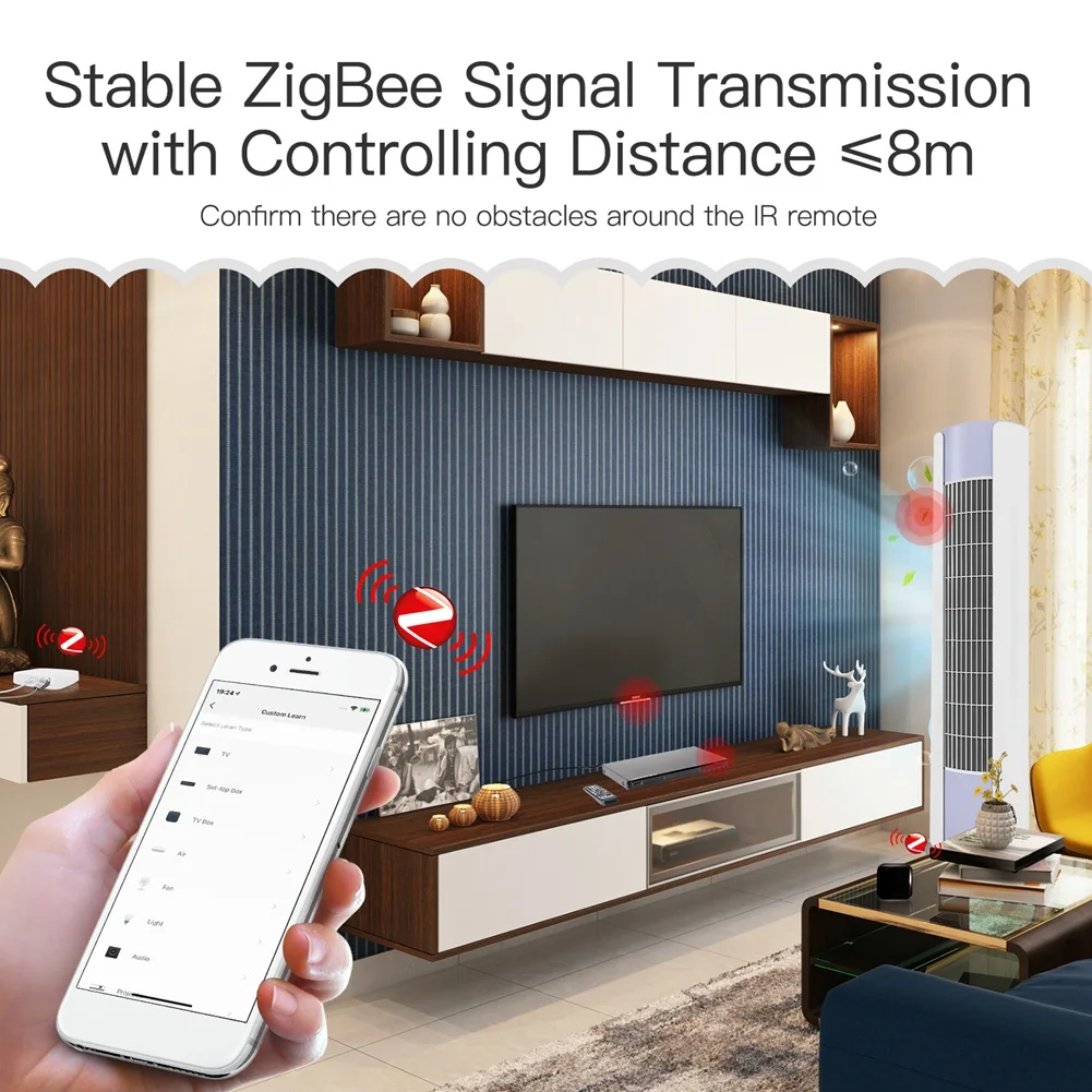 Tuya ZigBee Smart IR Remote Control Универсальный инфракрасный пульт дистанционного управления для умного дома Работает с Alexa Home