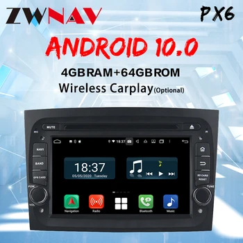 Android 10 CARPLAY PX6Car DVD-Плеер GPS Навигационное Головное устройство для FIAT DOBLO 2016 2017 Авто Стерео Автомобильный Мультимедийный Радиоприемник