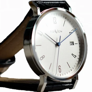 Bauhaus Watch 9015 Механизм С Автоподзаводом Из Нержавеющей Стали Водонепроницаемый Календарь Минималистичные Мужские Механические Часы