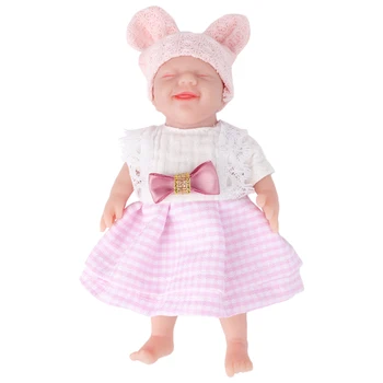 IVITA WG1579 6,29 дюйма 130 г 100% Полнотелый силикон Reborn Baby Doll Девочка-младенец, реалистичные игрушки для детей, Рождественский подарок
