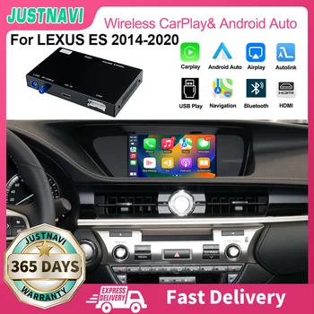 JUSTNAVI Беспроводной Apple CarPlay Android Auto Smart AI BOX Для Lexus ES 2014 2015 2016 2017 2018 2019 2020 Функция HDMI