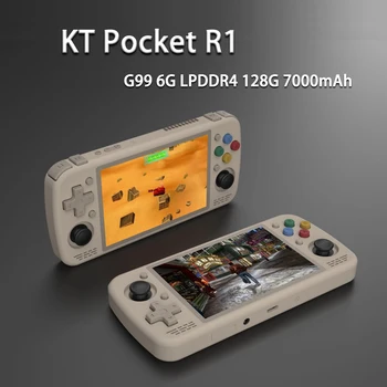 KT Pocket R1 Портативный Игровой плеер с Сенсорным экраном 4,5 дюймов G99 6G LPDDR4 128G 7000mAh Wifi KTR1 PS2 Ретро Игровая консоль