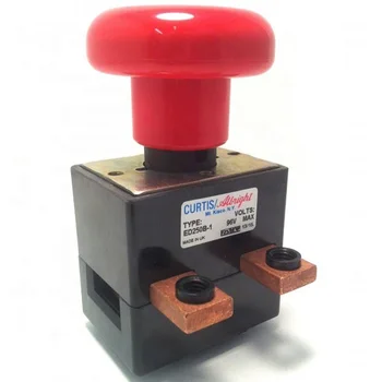 аварийный выключатель с защелкивающейся кнопкой остановки, красная грибная крышка ED250B-1