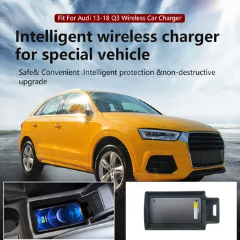 Автомобильное беспроводное зарядное устройство QI для Audi Q3 2013-2018 Sportback, Специальный держатель для мобильного телефона, Аксессуары для крепления прикуривателя
