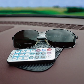 Автомобильный коврик наклейка для телефона Черные силиконовые автодержатели для планшетов Противоскользящий коврик для приборной панели автомобиля 13x7 см