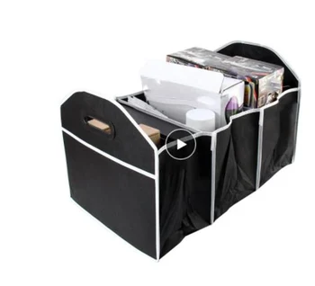 Автомобильный Органайзер для багажника с несколькими карманами, складная сумка для хранения большой емкости, Органайзер для укладки и уборки в багажнике, автомобильные аксессуары