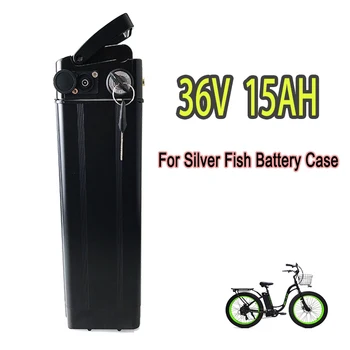 Аккумулятор Ebike 36V 10AH 15AH 20AH Литиевая Серебряная Рыбка Batterie Akku для Электрического Велосипеда мощностью 350 Вт 500 Вт 750 Вт 1000 Вт Литий-ионный Аккумулятор