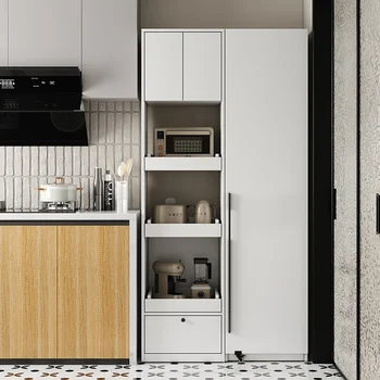 Буфет, винный шкаф, современный простой домашний шкафчик, Высокий шкаф для кухни, Многофункциональный шкаф для хранения закусок в гостиной