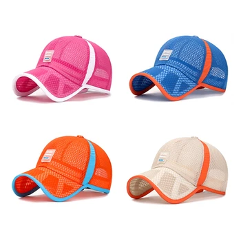 Детская Дышащая бейсболка с солнцезащитным кремом, Женские летние теннисные кепки, спортивная кепка на открытом воздухе, Регулируемые ремни, Пляжные шляпы для гольфа