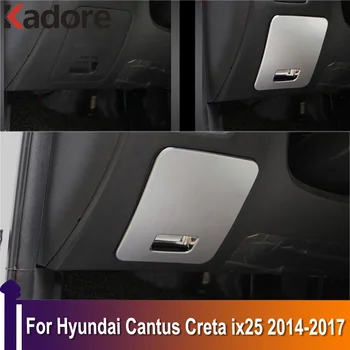Для Hyundai Cantus Creta ix25 2014 2015 2016 2017 Матовая сторона вождения автомобиля, Внутренний Ящик для хранения перчаток, ручка, крышка, Отделка, Аксессуары