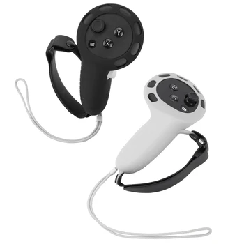 Для сенсорного контроллера Meta Quest 3 VR Силиконовая втулка для захвата, противоскользящий и защищенный от пота защитный чехол для виртуальной реальности, аксессуары