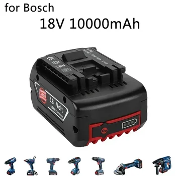 Для Электроинструментов Bosch 18V 10000mAh Аккумуляторная Батарея со светодиодной Литий-ионной Заменой BAT609, BAT609G, BAT618, BAT618G, BAT614
