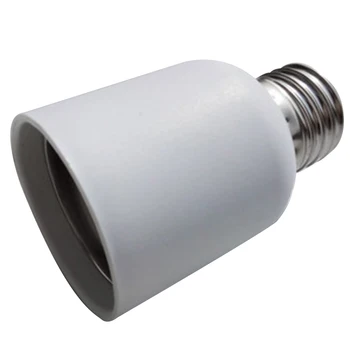 Домашняя лампа с пластиковым винтовым основанием E27-E40 Термостойкий белый адаптер средней освещенности Огнестойкий легкий держатель лампы Конвертер