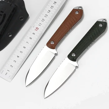 Зажим для ножен K small straight knife 14C28N с фиксированным лезвием Micarta Handle Тактические охотничьи уличные ножи GT0159