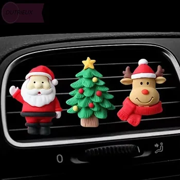 Зажим для освежителя воздуха в рождественской машине, Рождественская елка, зажим для духов в воздушной машине Санта, зажим для вентиляционного отверстия, Автомобильное Рождественское украшение, автомобильный аксессуар