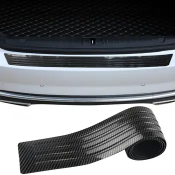 Защита бампера двери автомобиля из нано углеродного волокна, защита от столкновений, резиновая прокладка, Резиновая накладка, задняя защита для авто