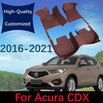 Изготовленные на заказ Кожаные Автомобильные коврики для Acura CDX 2016 2017 2018 2019 2020 2021 Автомобильные Ковры Коврики Для ног Аксессуары
